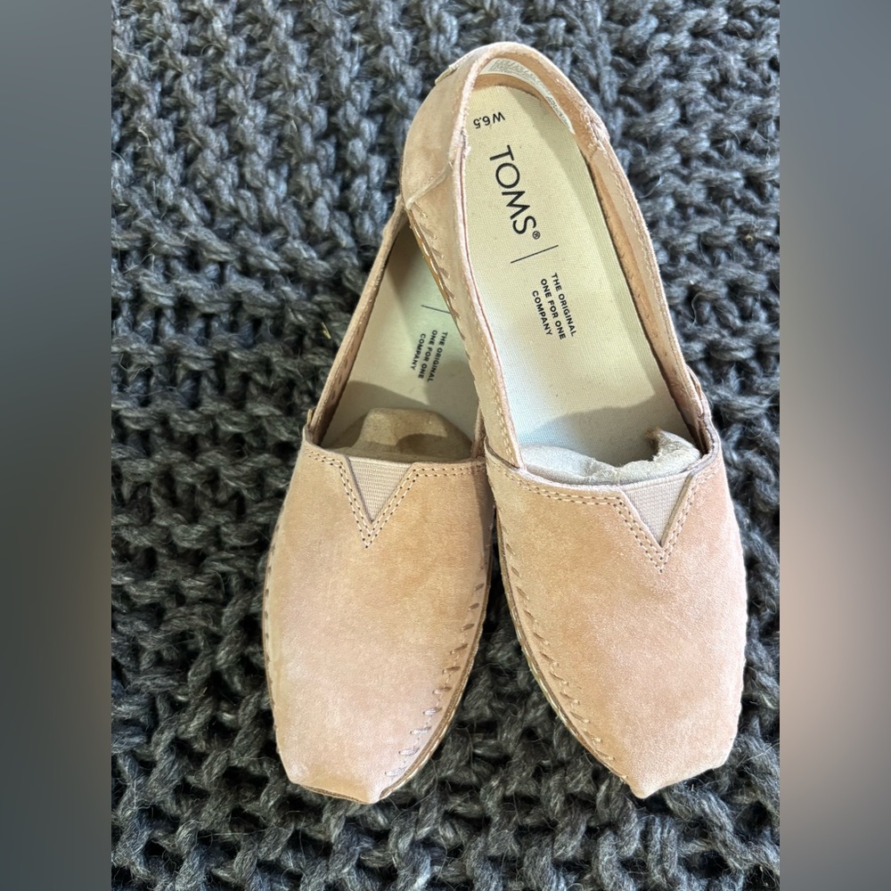 TOMS Women's Pink Suede Shoes